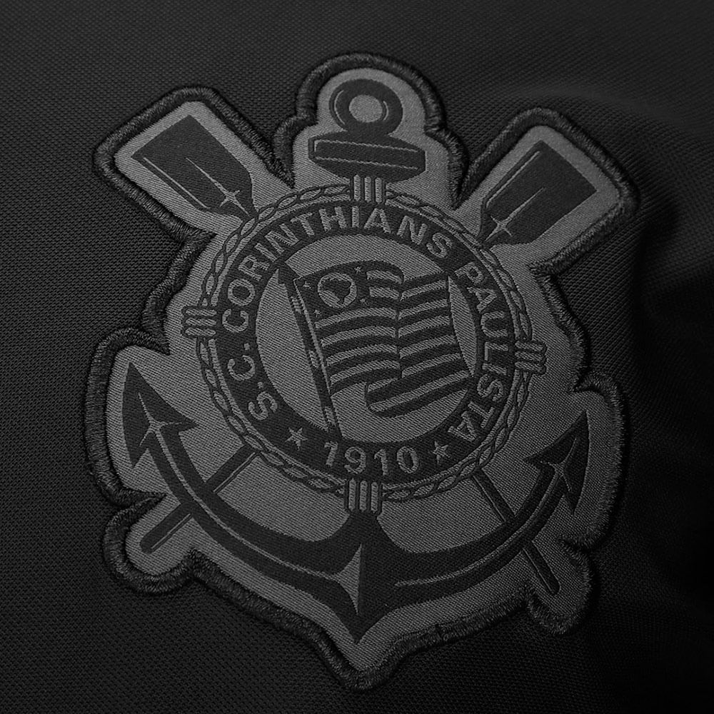 CAMISA POLO COIMBRA CORINTHIANS ALL BLACK MASCULINA - Visualizacao 3